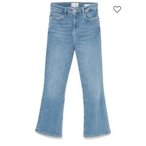 FRAME HIgh Waist Le Crop Mini bootcut Crop Women's Light Blue Jeans Size 30 EUC